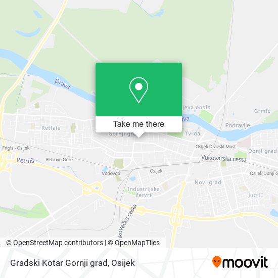Gradski Kotar Gornji grad map