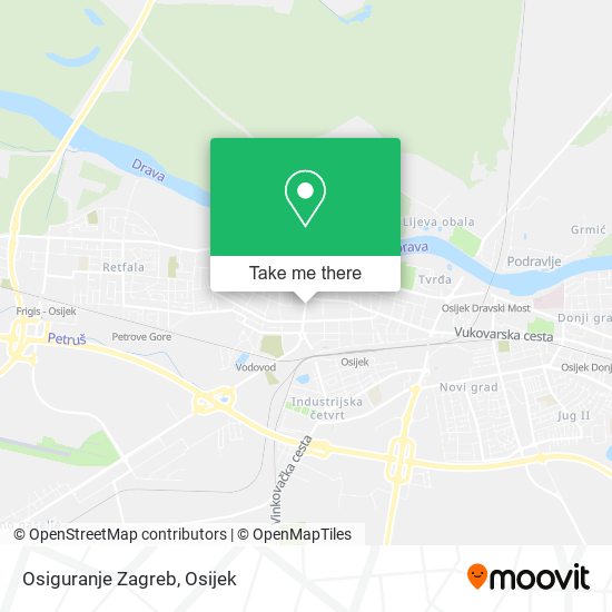 Osiguranje Zagreb map