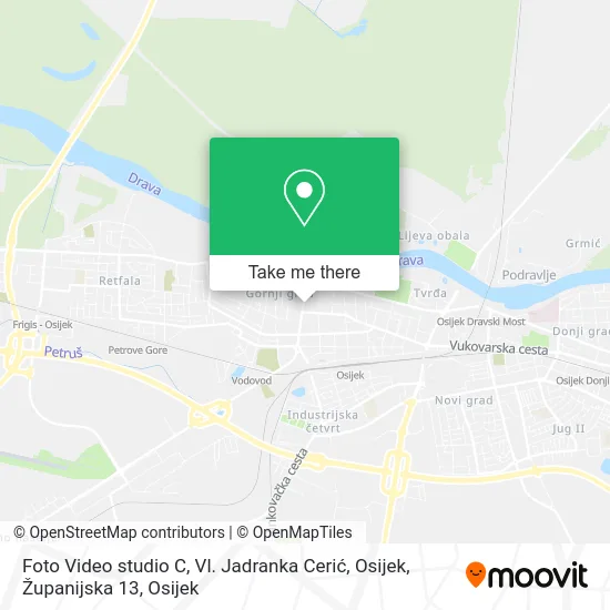 Foto Video studio C, Vl. Jadranka Cerić, Osijek, Županijska 13 map