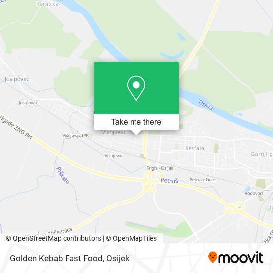 Golden Kebab Fast Food map