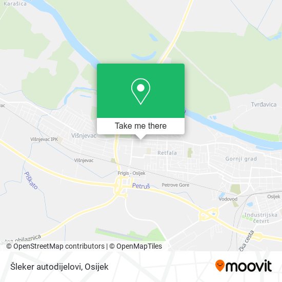Šleker autodijelovi map