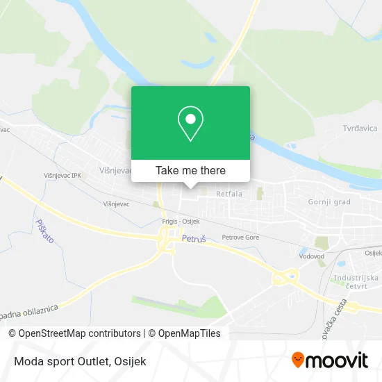 Moda sport Outlet map