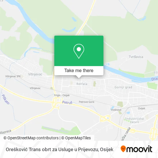 Orešković Trans obrt za Usluge u Prijevozu map