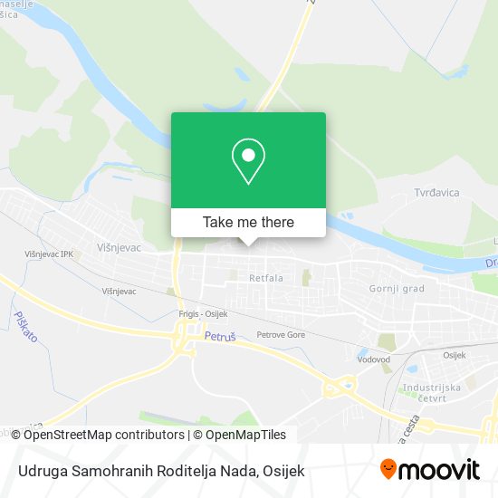 Udruga Samohranih Roditelja Nada map