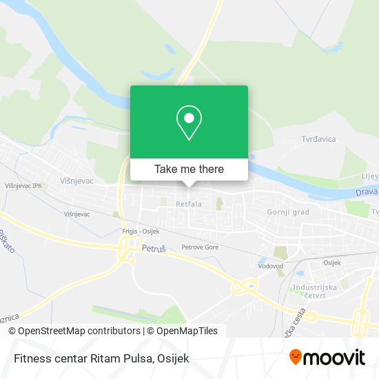 Fitness centar Ritam Pulsa map