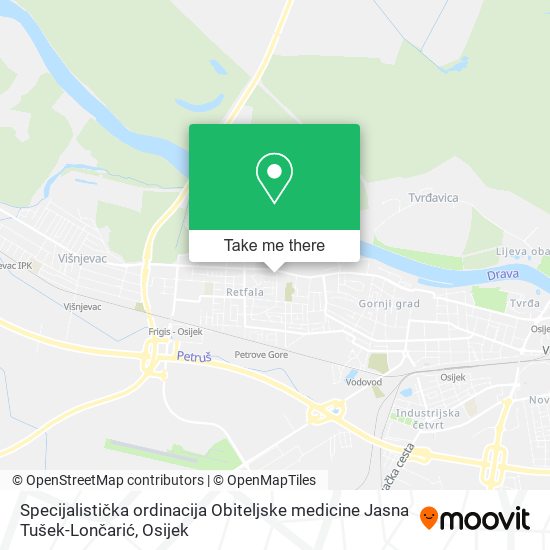 Specijalistička ordinacija Obiteljske medicine Jasna Tušek-Lončarić map