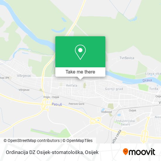 Ordinacija DZ Osijek-stomatološka map