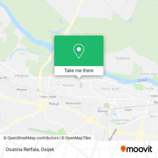 Osatina Retfala map