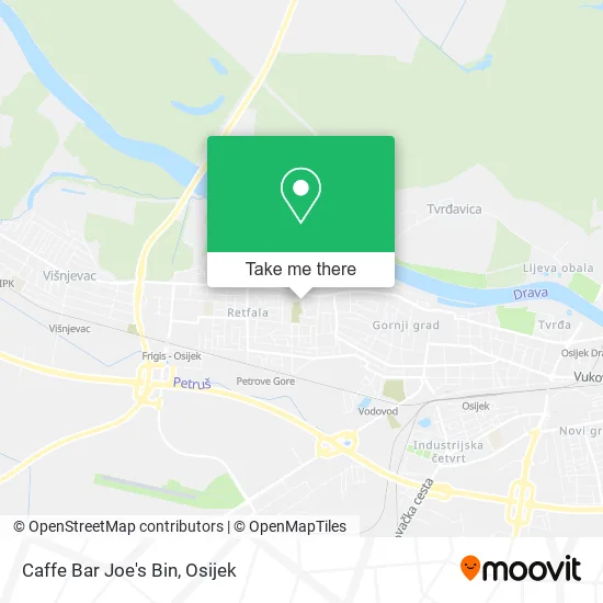 Caffe Bar Joe's Bin map