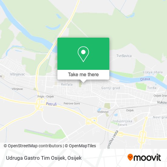 Udruga Gastro Tim Osijek map