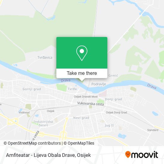 Amfiteatar - Lijeva Obala Drave map