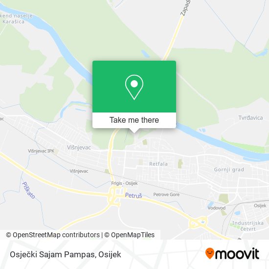 Osječki Sajam Pampas map