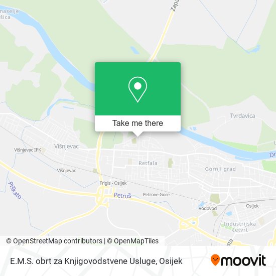 E.M.S. obrt za Knjigovodstvene Usluge map