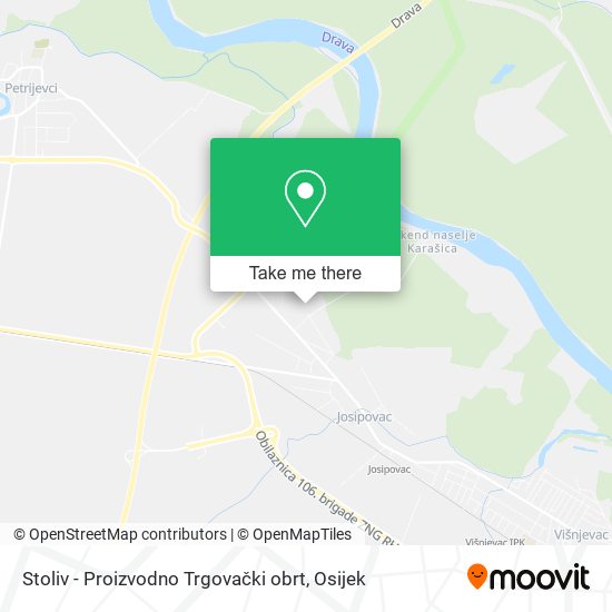 Stoliv - Proizvodno Trgovački obrt map
