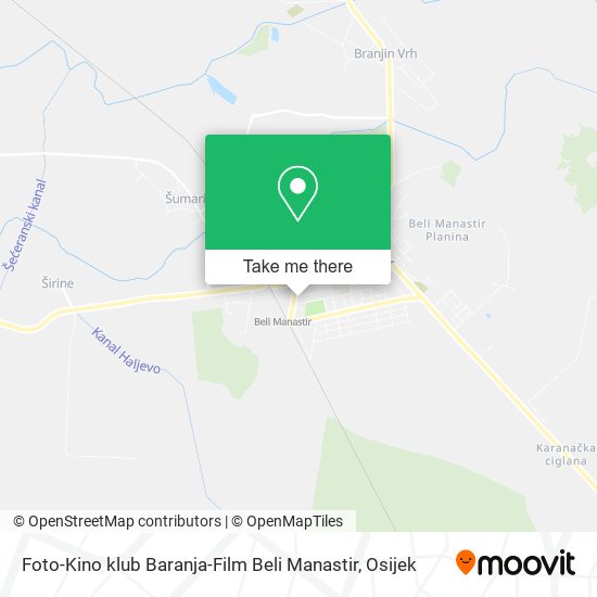 Foto-Kino klub Baranja-Film Beli Manastir map