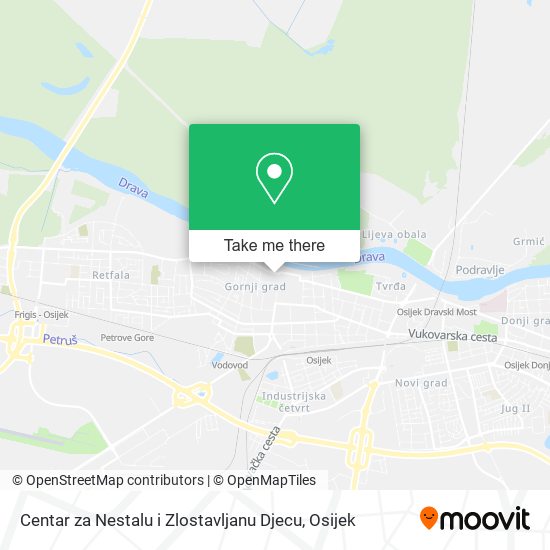 Centar za Nestalu i Zlostavljanu Djecu map