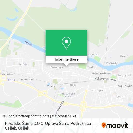 Hrvatske Šume D.O.O. Uprava Šuma Podružnica Osijek map