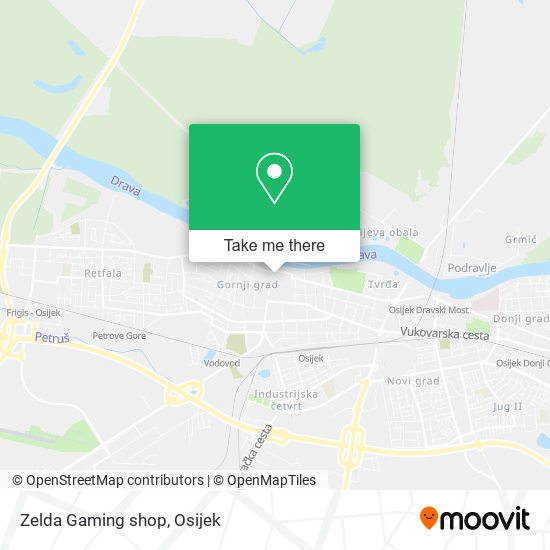 Zelda Gaming shop map