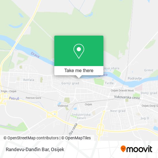 Randevu-Danđin Bar map