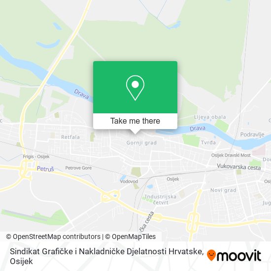 Sindikat Grafičke i Nakladničke Djelatnosti Hrvatske map