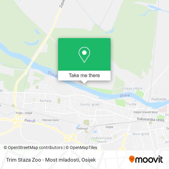 Trim Staza Zoo - Most mladosti map
