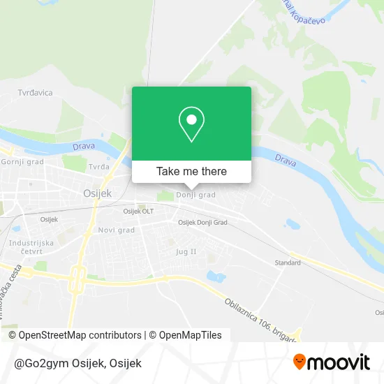 @Go2gym Osijek map