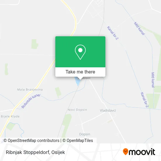 Ribnjak Stoppeldorf map