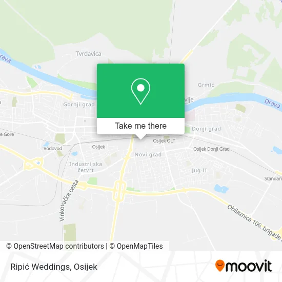 Ripić Weddings map