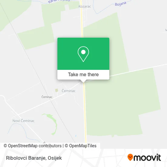 Ribolovci Baranje map