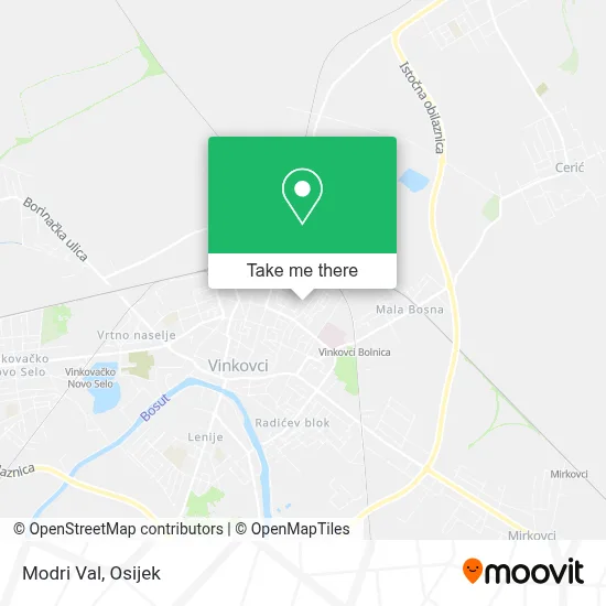 Modri Val map