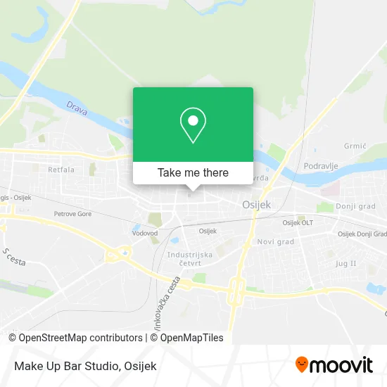 Make Up Bar Studio map