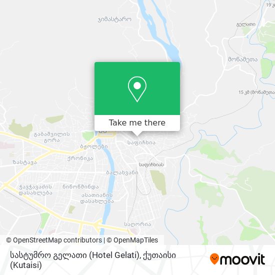 სასტუმრო გელათი (Hotel Gelati) map