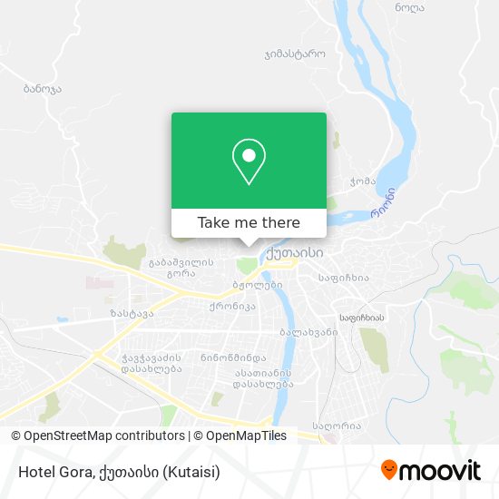 Hotel Gora map