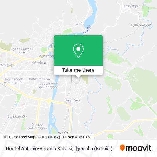 Hostel Antonio-Antonio Kutaisi map