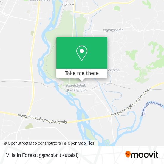 Villa In Forest map