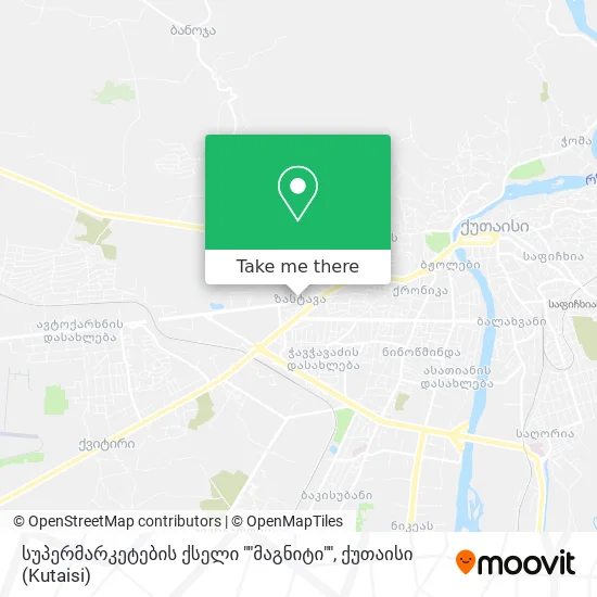 სუპერმარკეტების ქსელი ""მაგნიტი"" map