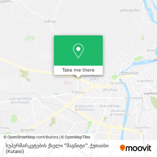 სუპერმარკეტების ქსელი ""მაგნიტი"" map