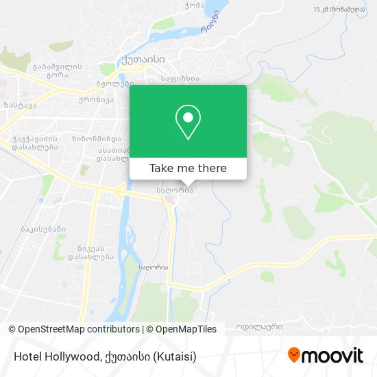 Hotel Hollywood map