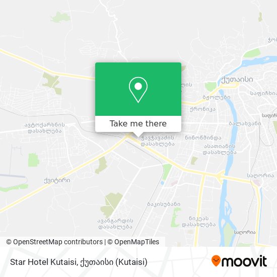 Star Hotel Kutaisi map