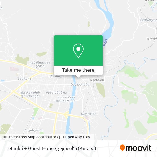 Карта Tetnuldi + Guest House