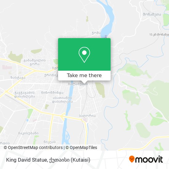 King David Statue map