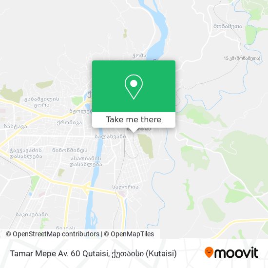 Tamar Mepe Av. 60 Qutaisi map