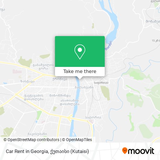 Car Rent in Georgia map