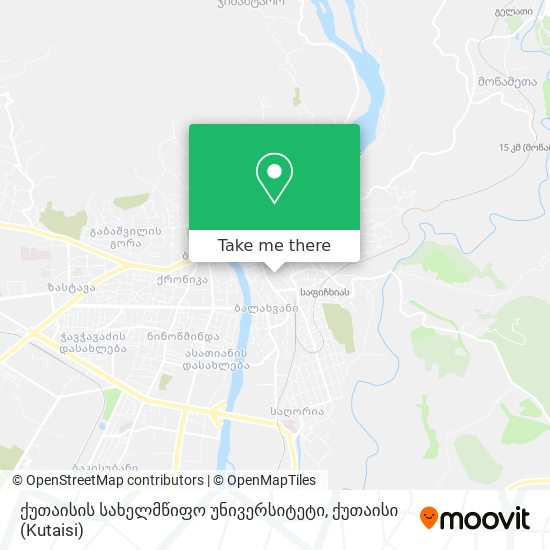 ქუთაისის სახელმწიფო უნივერსიტეტი map