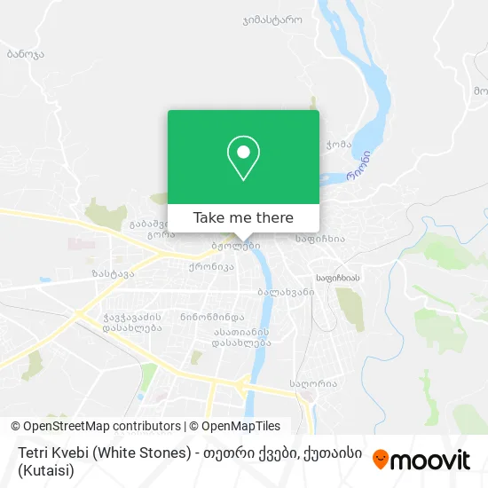 Tetri Kvebi (White Stones) - თეთრი ქვები map