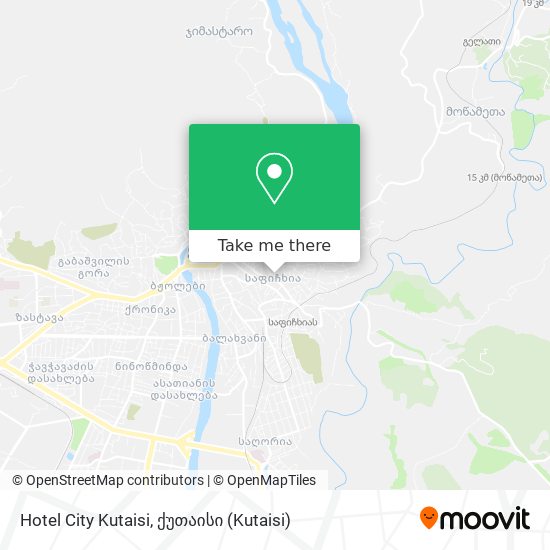 Hotel City Kutaisi map