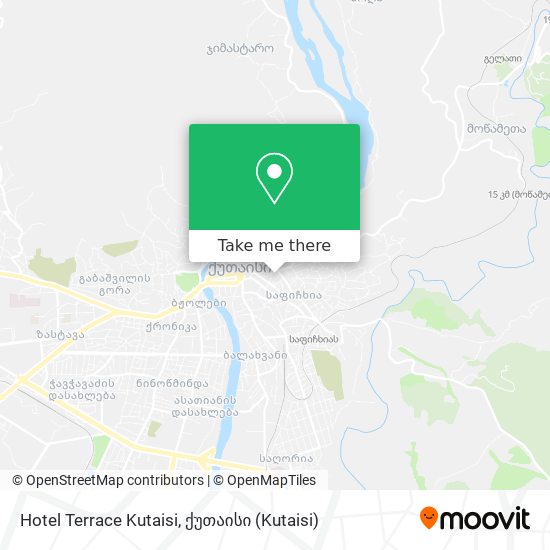 Hotel Terrace Kutaisi map