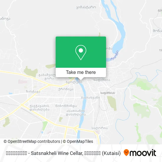 საწნახელი - Satsnakheli Wine Cellar map