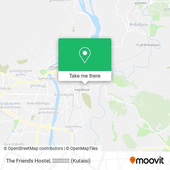 The Friends Hostel map