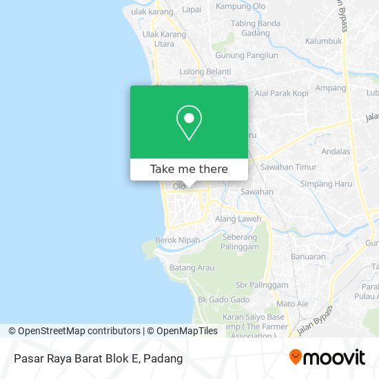 Pasar Raya Barat Blok E map